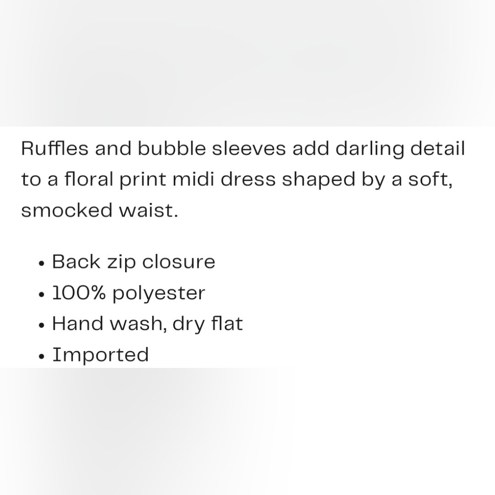 NWT Kensie Floral Midi Dress - Picture 6 of 9